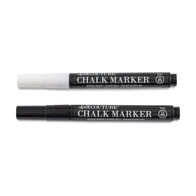 Picture of Chalk Markers (White, Black, 2-Pack)