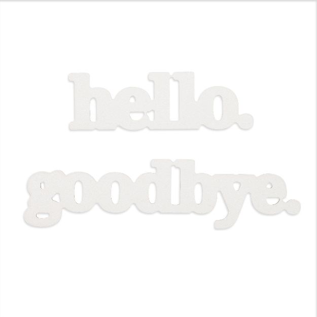 Picture of Hello, Goodbye Chalkabale Shapes (2 Pieces)