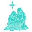 Picture of Stained Glass Nativity Digital Download