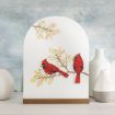 Picture of Two Cardinals & Seasonal Branches Chalkable Shapes (2 Pieces)