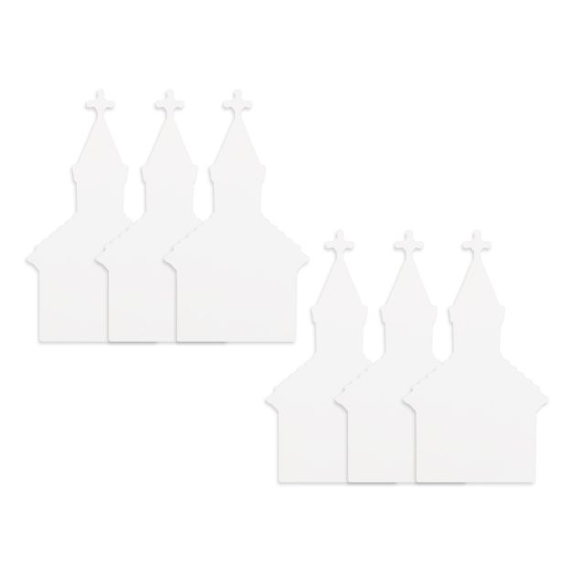 Picture of 6 Country Church Chalkable Shapes (1 Piece)